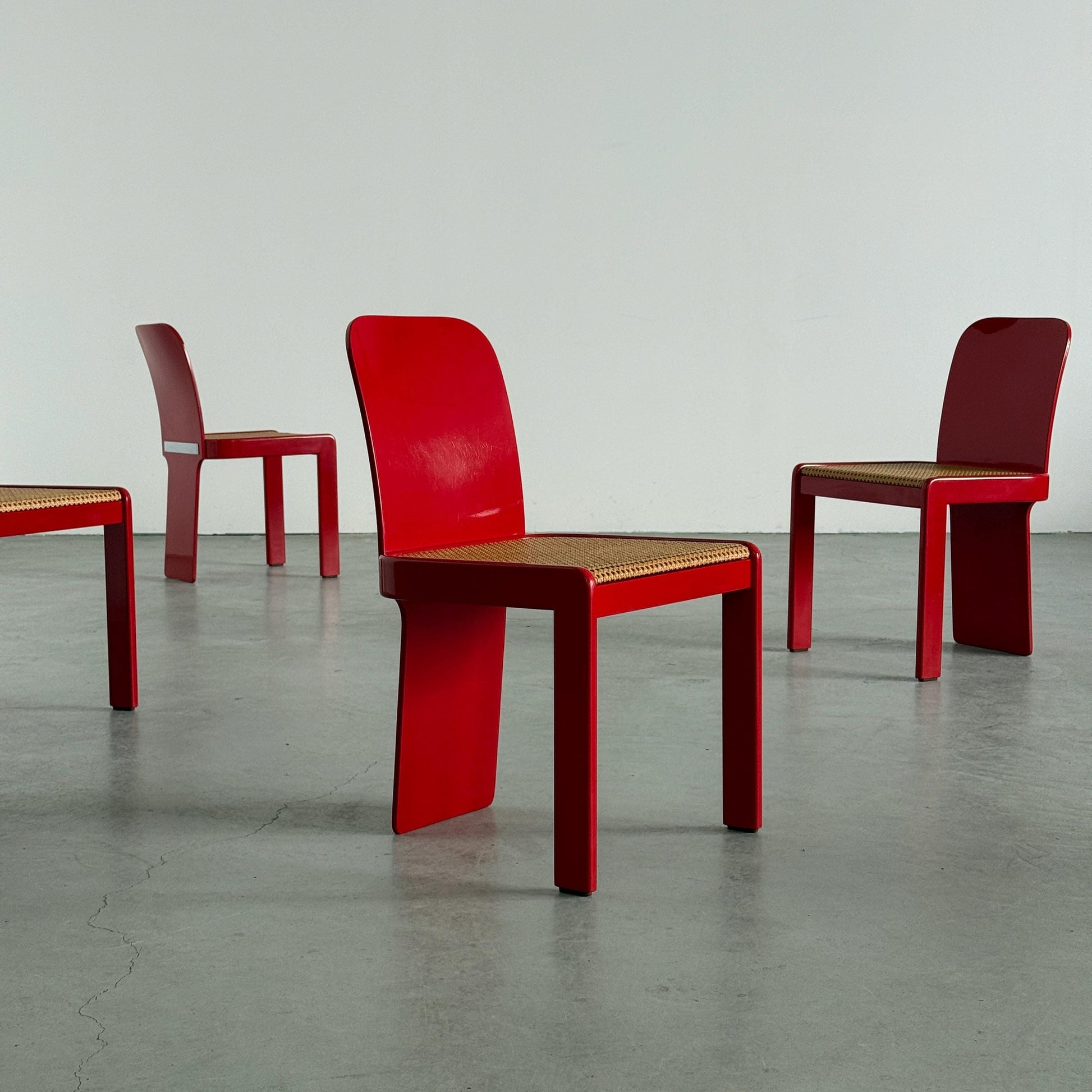 Vintage Set von 4 Stuhl von Pierluigi Molinari für Pozzi Milano