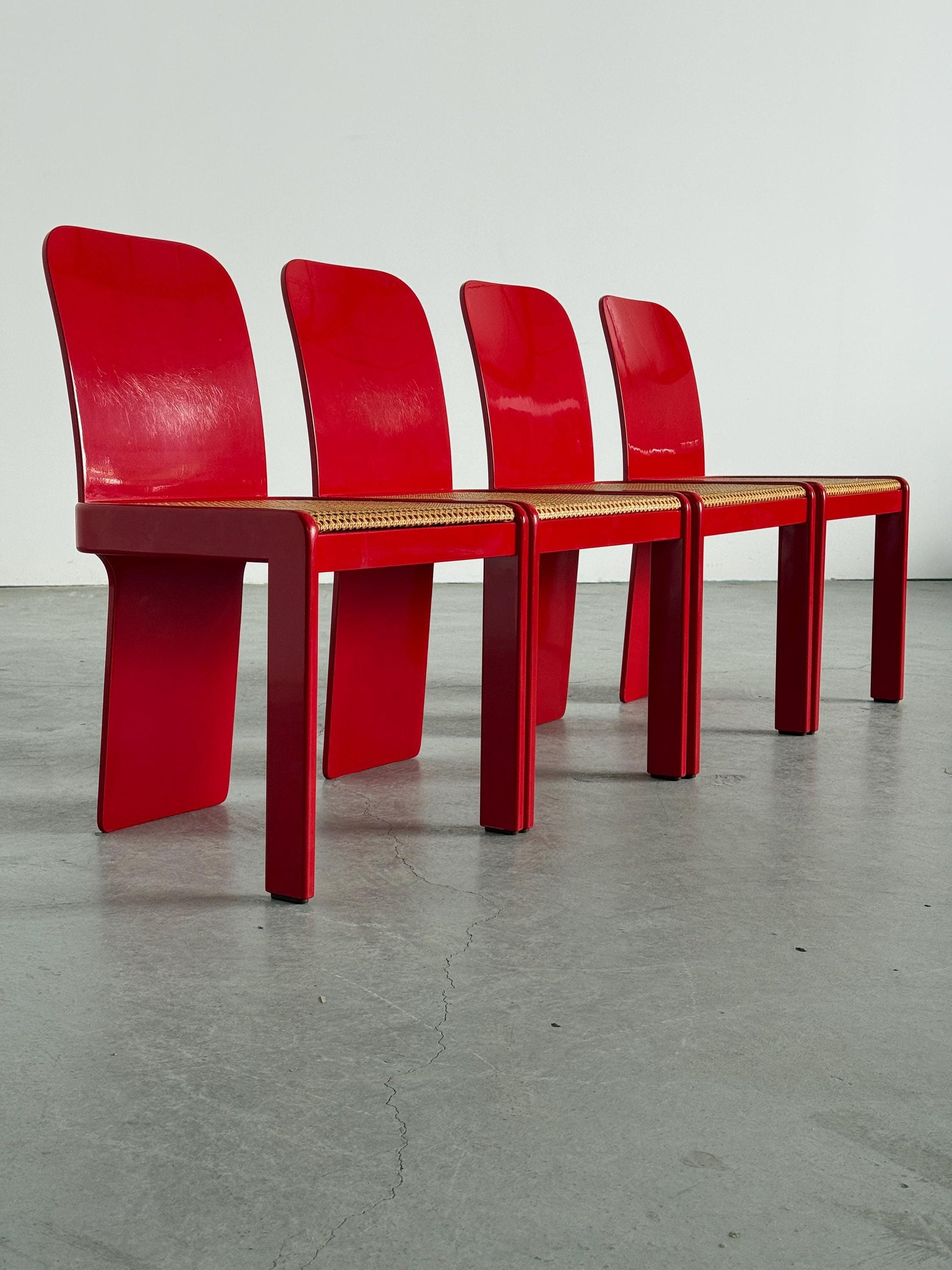 Vintage Set von 4 Stuhl von Pierluigi Molinari für Pozzi Milano