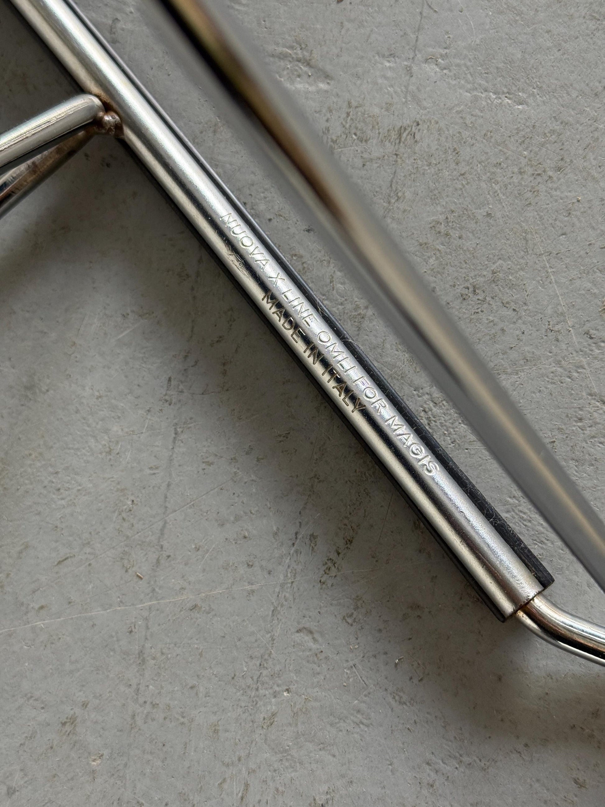Vintage Stuhl X-Line von Niels Jørgen Haugesen für Magis, blau