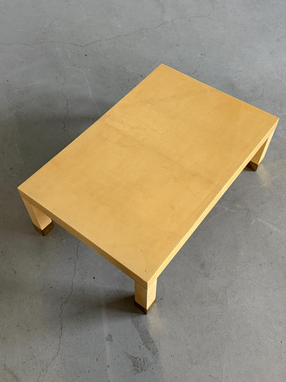 Vintage Couchtisch Frankreich mit Messingdetails