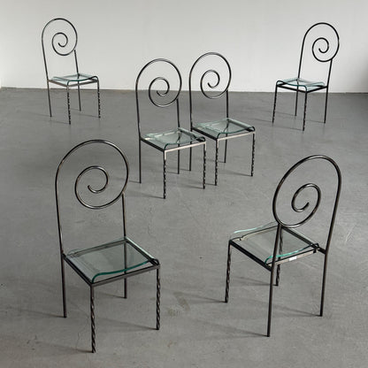 Vintage Stuhl ‘Suspiral’ von Luigi Serafini für Sawaya und Moroni