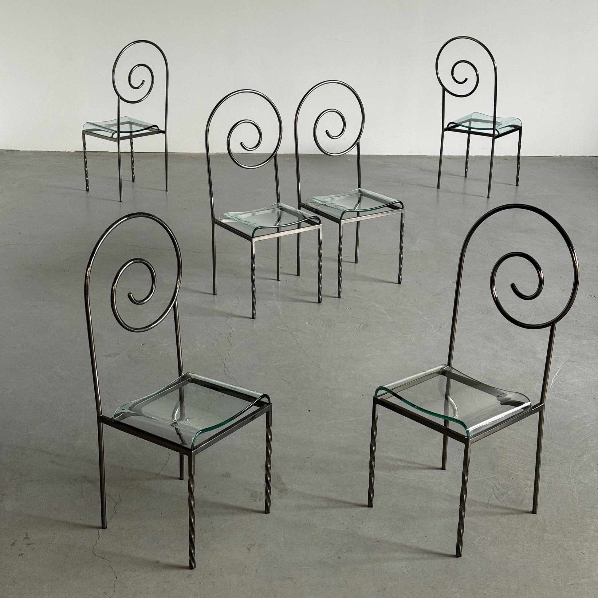 Vintage Stuhl ‘Suspiral’ von Luigi Serafini für Sawaya und Moroni