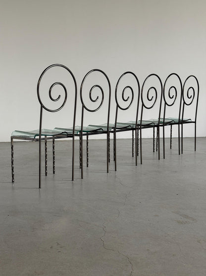 Vintage Stuhl ‘Suspiral’ von Luigi Serafini für Sawaya und Moroni