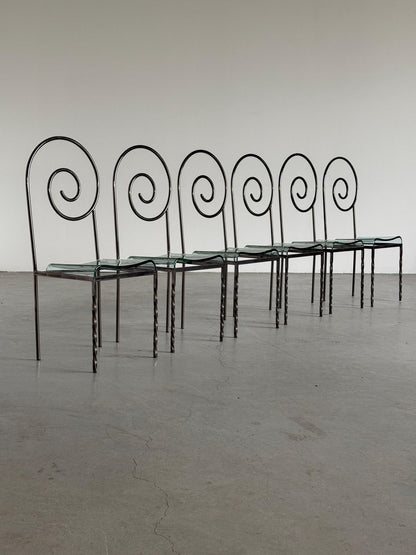 Vintage Stuhl ‘Suspiral’ von Luigi Serafini für Sawaya und Moroni