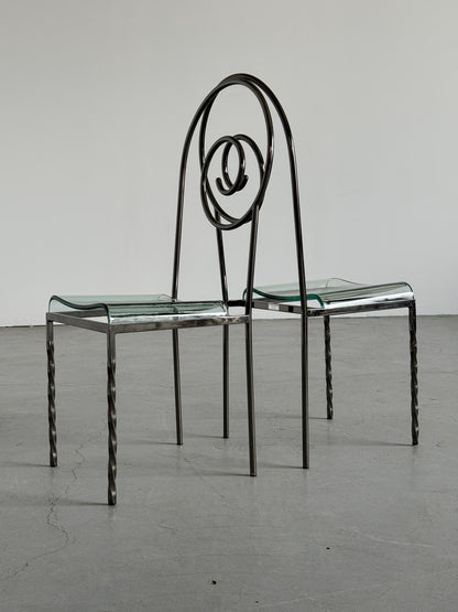 Vintage Stuhl ‘Suspiral’ von Luigi Serafini für Sawaya und Moroni