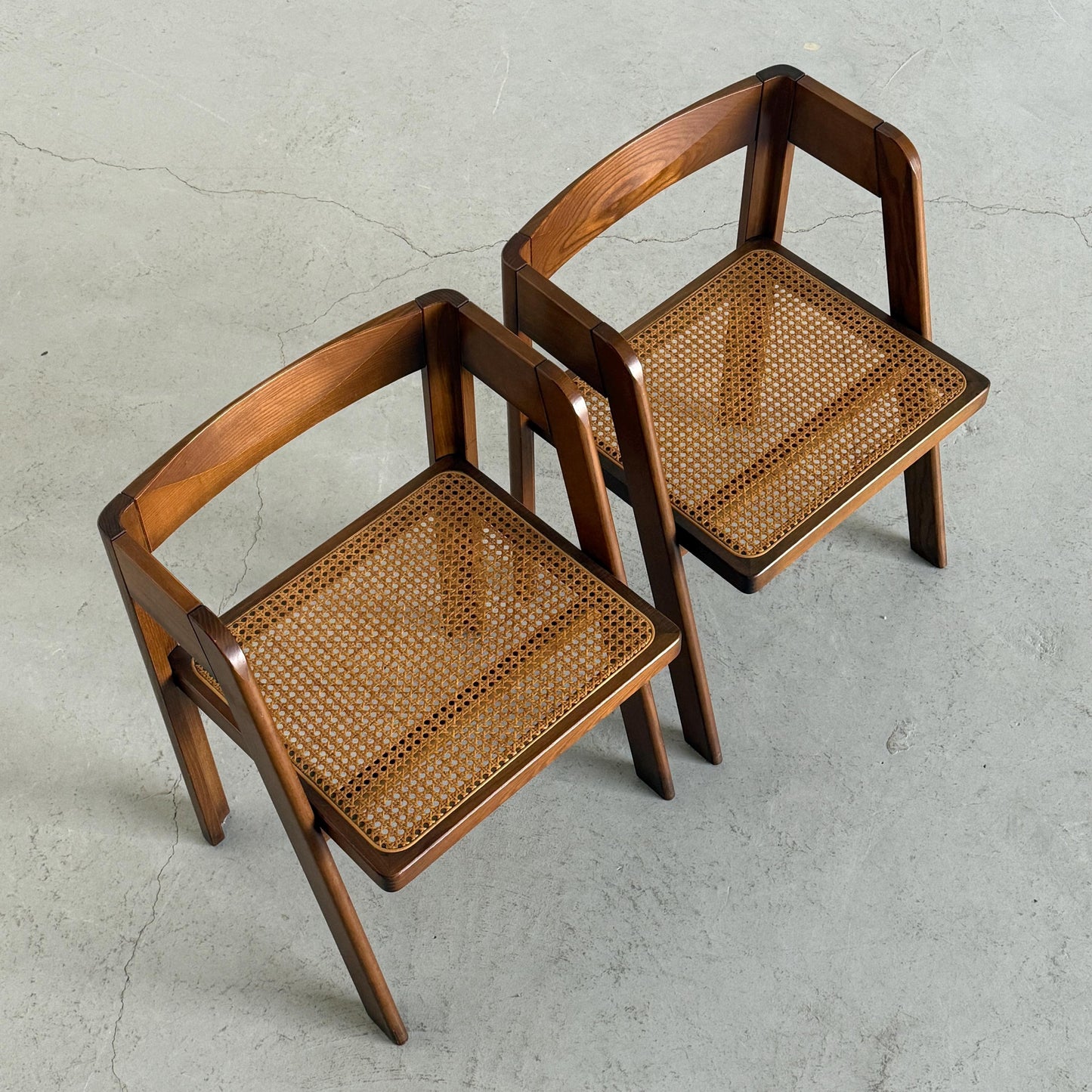 Set von 2 Vintage Stuhl Programma C von Tito Agnoli für Citterio