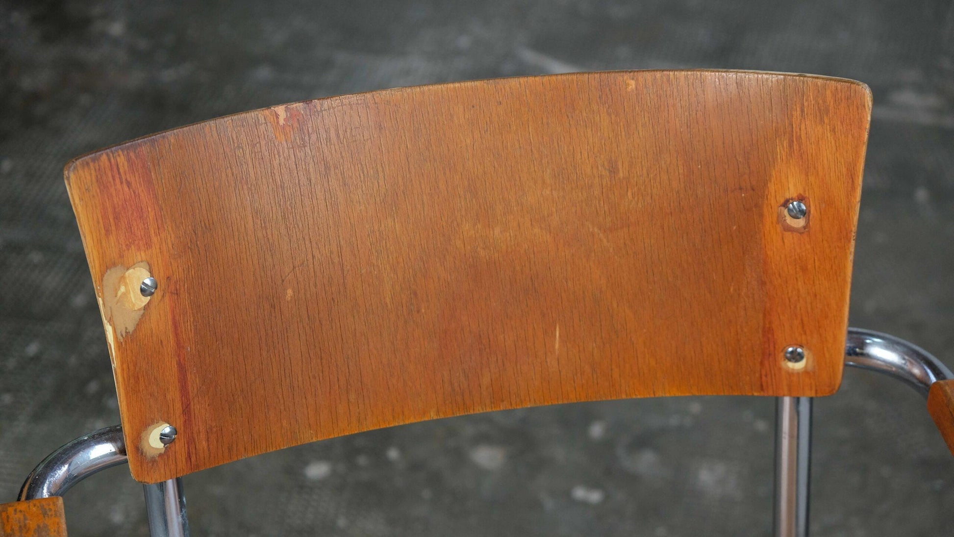 Vintage Freischwinger Armlehnstuhl "S 43 F" nach Mart Stam
