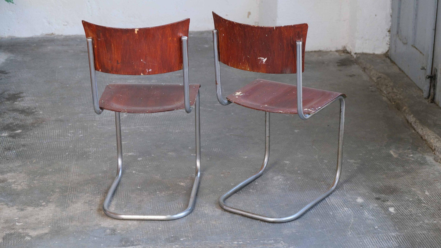 Vintage Freischwinger "S 43" nach Mart Stam