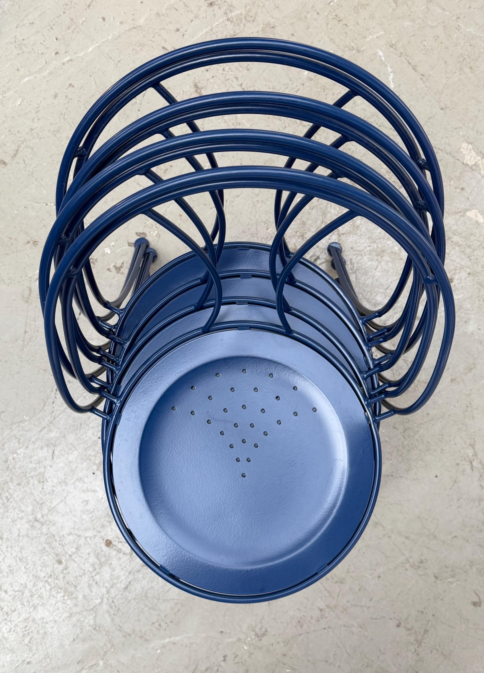 Set von 4 Vintage Stuhl "Pajala" von IKEA in Marineblau