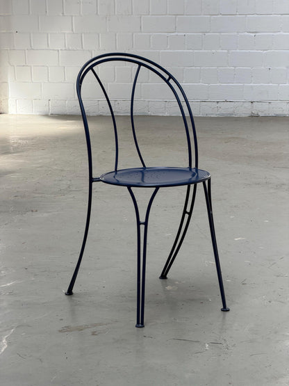 Set von 4 Vintage Stuhl "Pajala" von IKEA in Marineblau