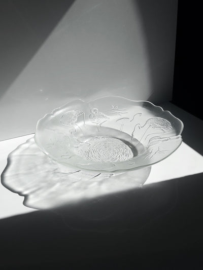 Coupe en verre vintage « Flamingo » de Walther Glas