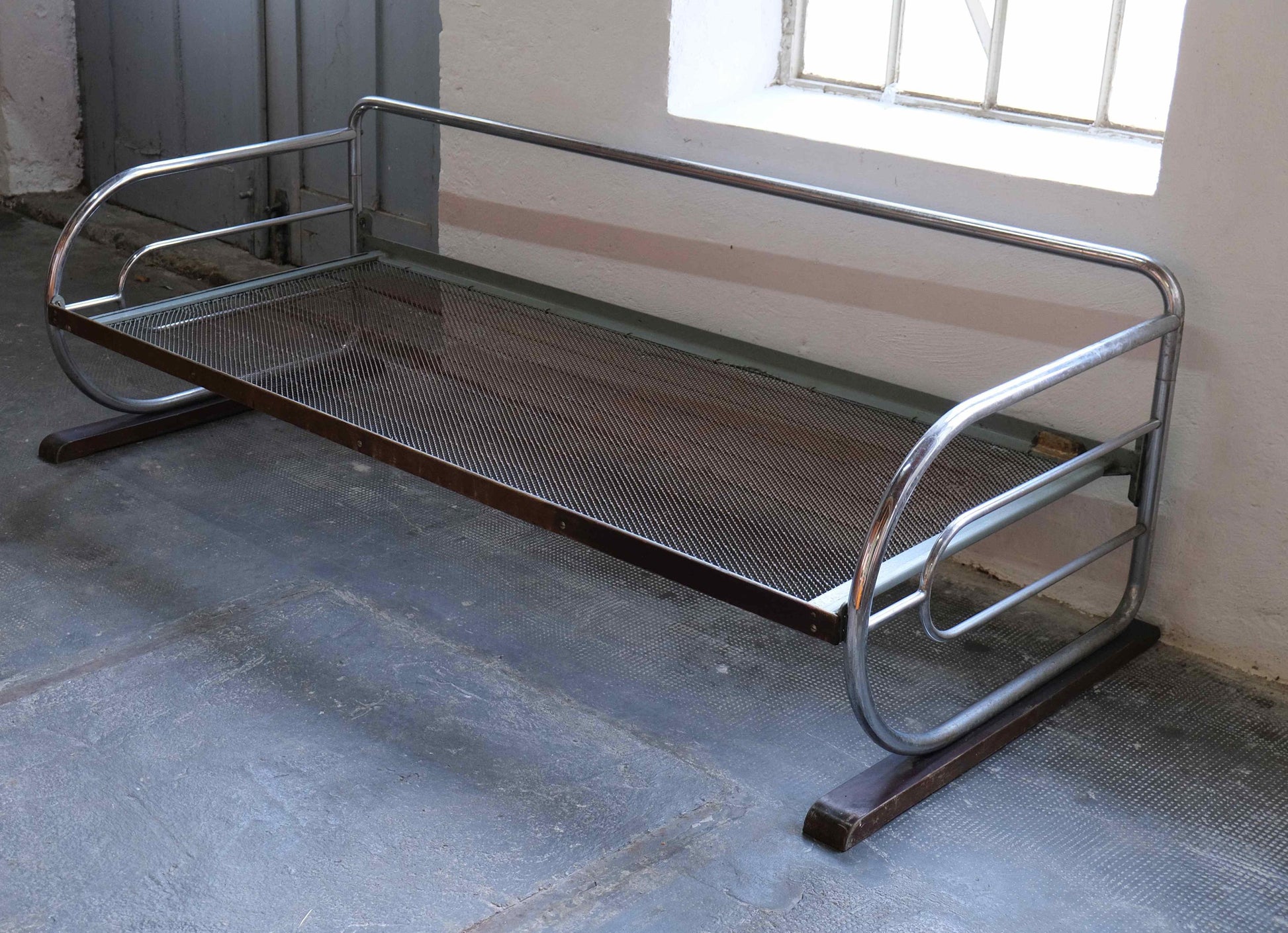 Vintage Bauhaus Stahlrohr Daybed