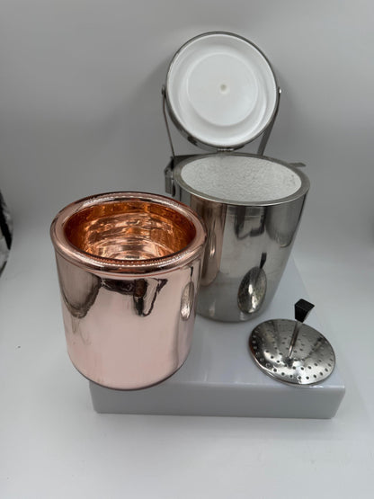 Vintage Eiskübel aus Kupfer im Space Age Stil