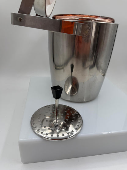 Vintage Eiskübel aus Kupfer im Space Age Stil