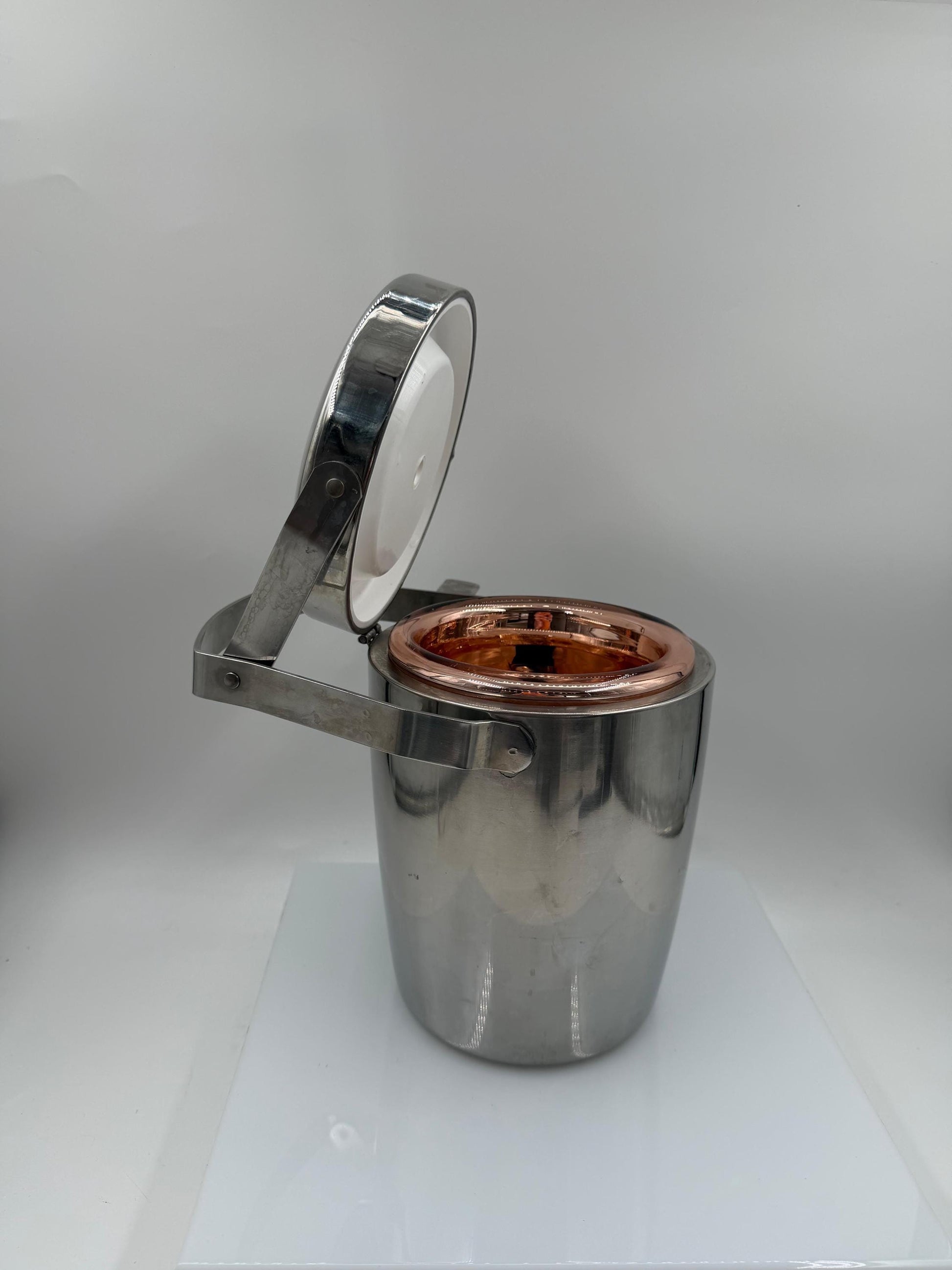 Vintage Eiskübel aus Kupfer im Space Age Stil