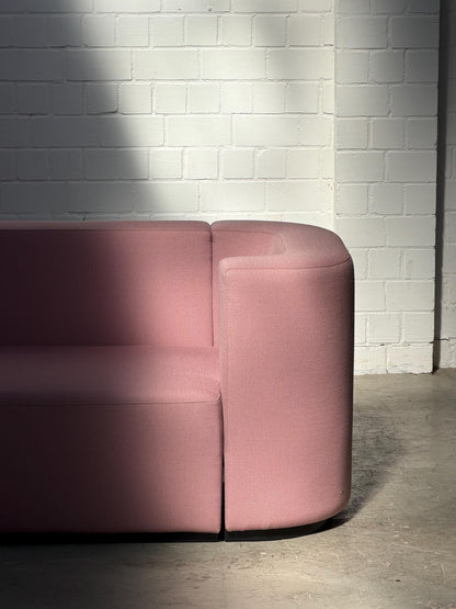 Vintage Sofa "VP168" von Verner Panton für Verpan in Blush Rose Pink