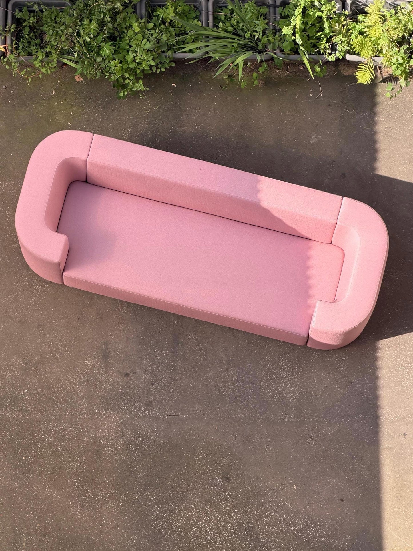 Vintage Sofa "VP168" von Verner Panton für Verpan, Blush Rose Pink, Kvadrat Vidar