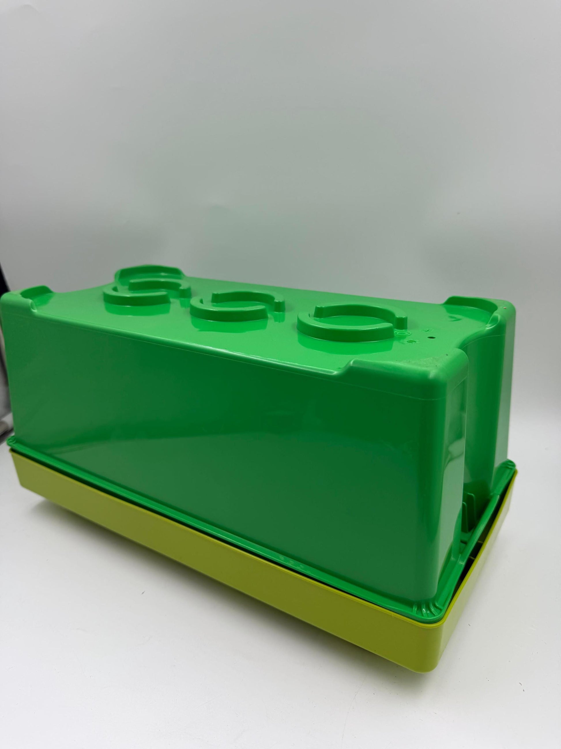 Vintage LEGO Aufbewahrungsbox "Storage Brick" 8 Noppen Grün