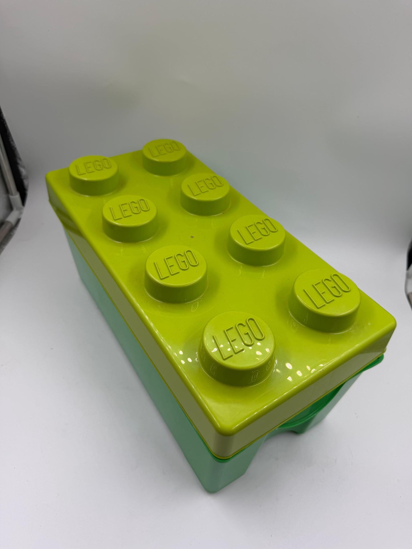 Vintage LEGO Aufbewahrungsbox "Storage Brick" 8 Noppen Grün