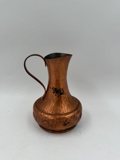 Vintage Sahnekännchen von SKS Design aus Kupfer, gehämmert