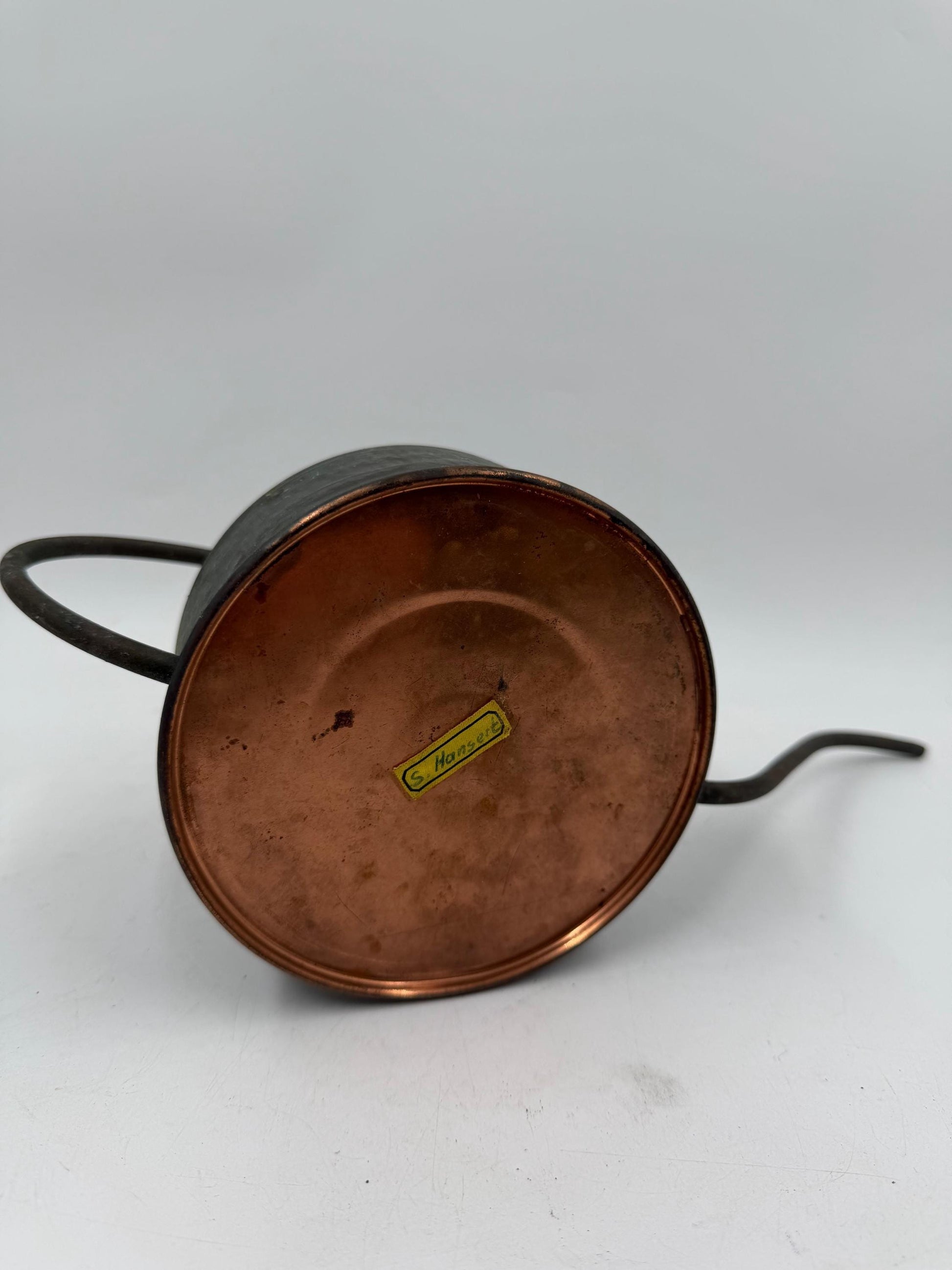 Vintage Gießkanne aus Kupfer mit starker Patina