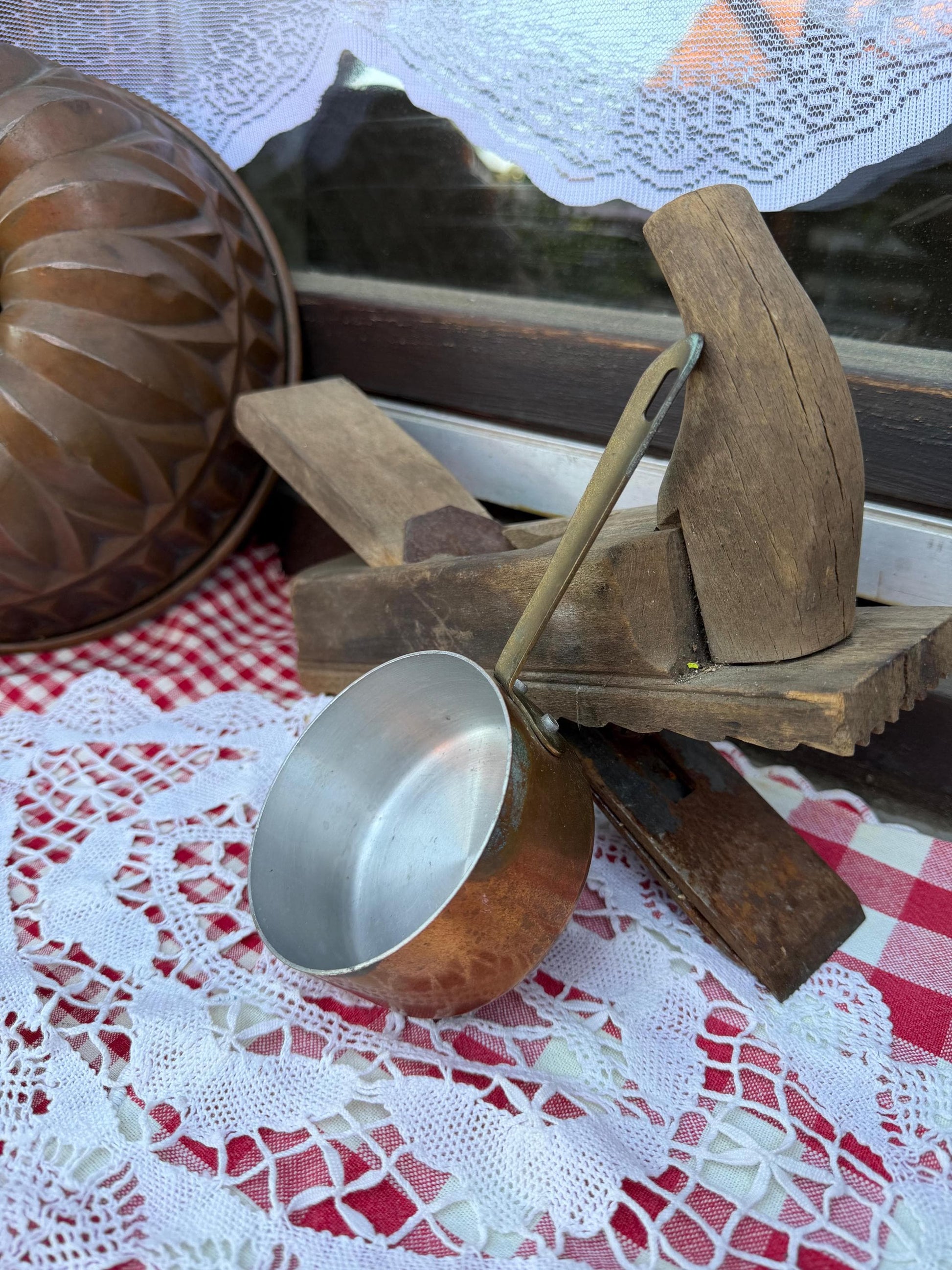 Vintage Country Deko Set im Brocante Stil für Garten und Terrasse