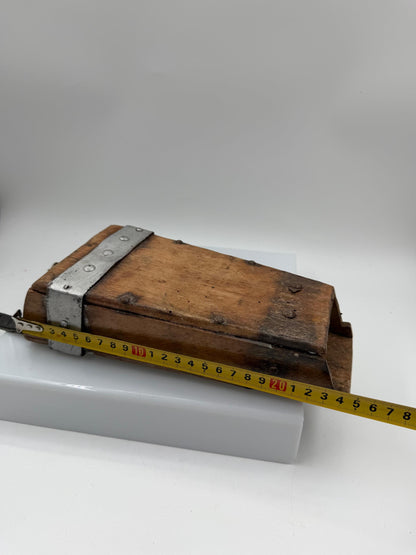 Vintage Metzger-Gürteltasche aus Leder mit Messerscheide, Frankreich
