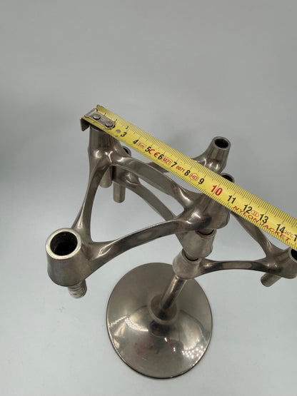 Vintage Kerzenhalter "Stecksystem" von Werner Stoff für BMF Nagel, Chrom