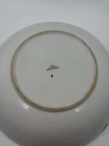 Vintage Obstschale "RB Alcobaça" von Raúl da Bernarda, handbemalt