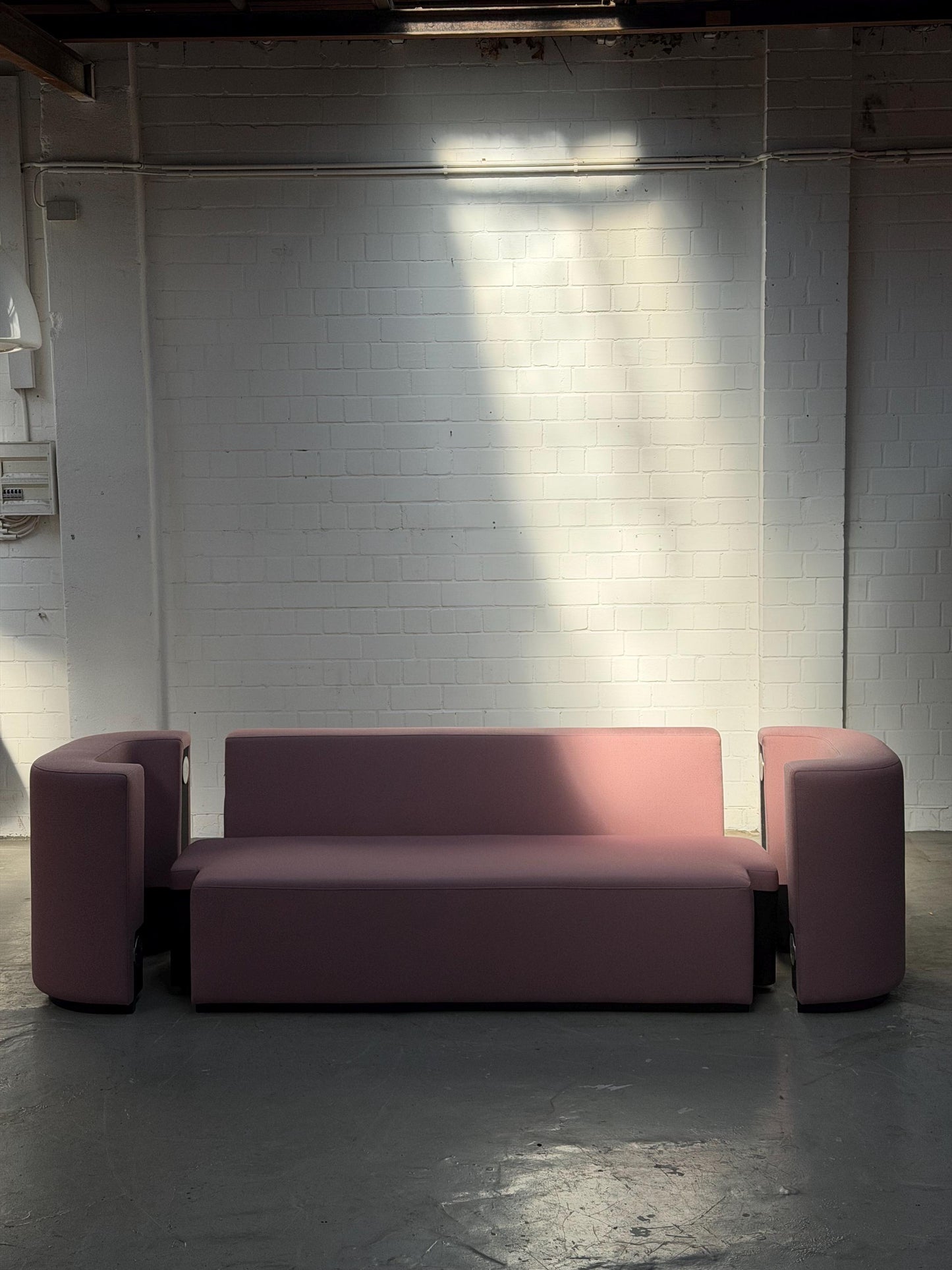 Vintage Sofa "VP168" von Verner Panton für Verpan, Blush Rose Pink, Kvadrat Vidar