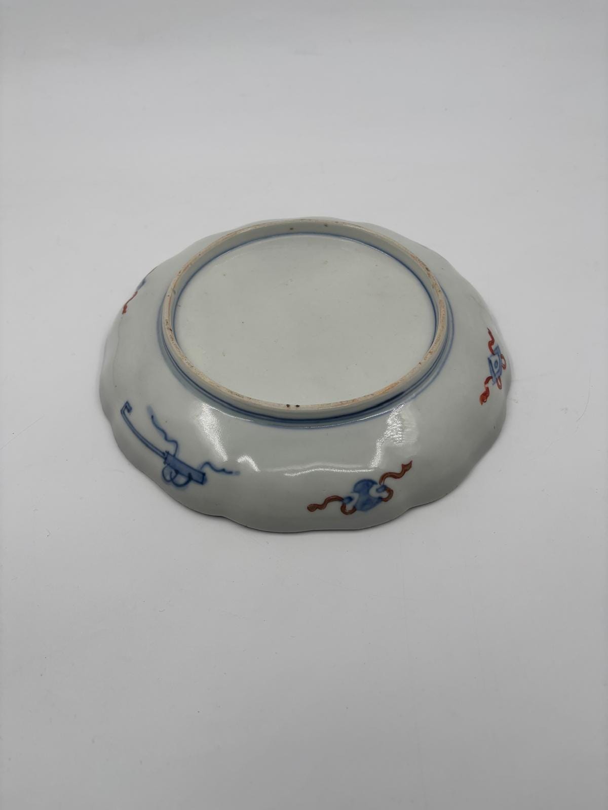 Vintage Teller handbemalt mit Golddekor, Japan 21 cm