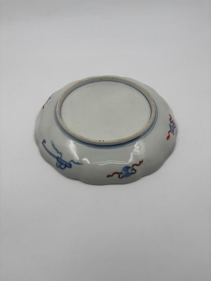 Vintage Teller handbemalt mit Golddekor, Japan 21 cm