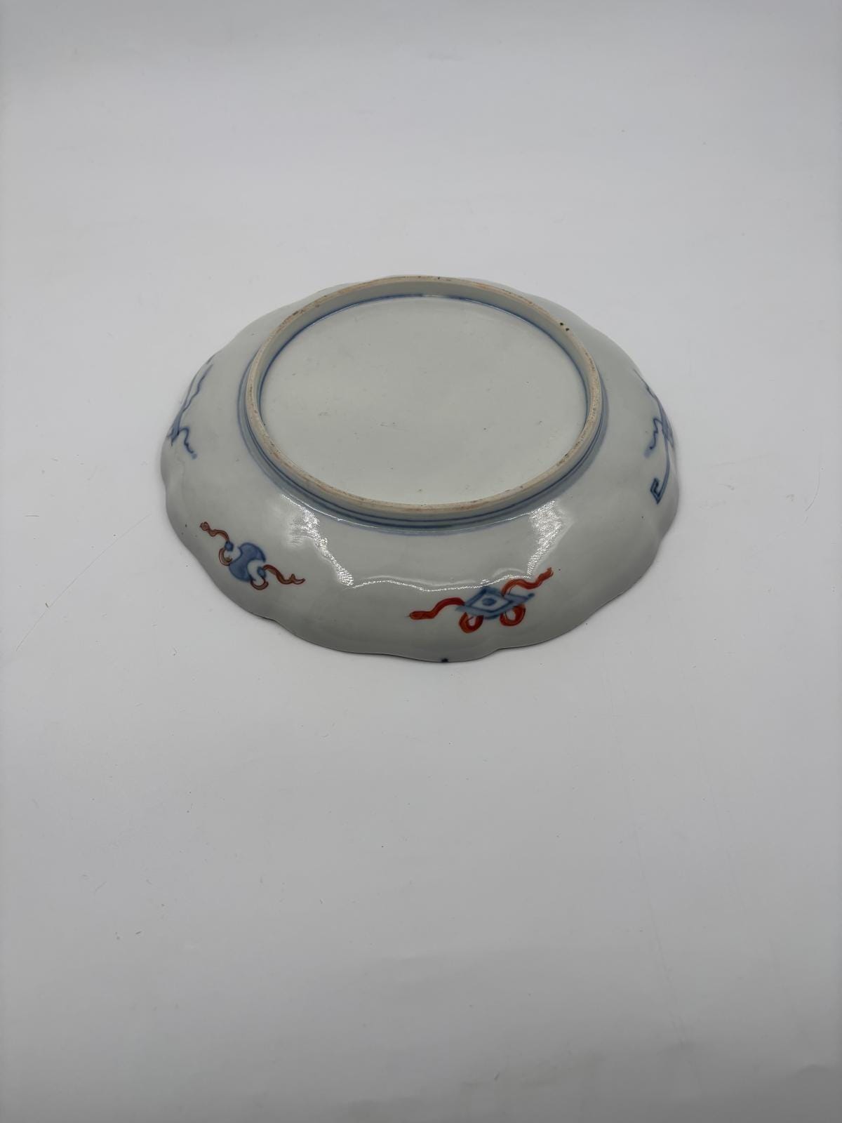 Vintage Teller handbemalt mit Golddekor, Japan 21 cm