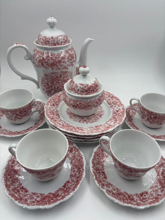 Vintage Kaffee- und Teeservice "English Style" von Seltmann Weiden für 4 Personen