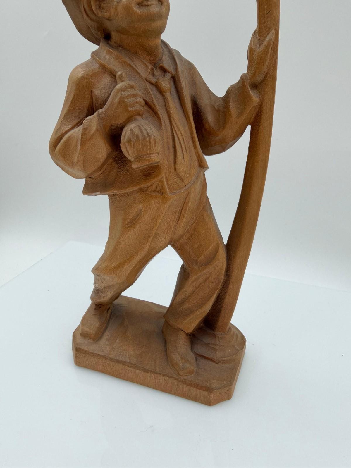 Vintage Schwarzwald Holzfigur "Mädchen mit Körben" handgeschnitzt
