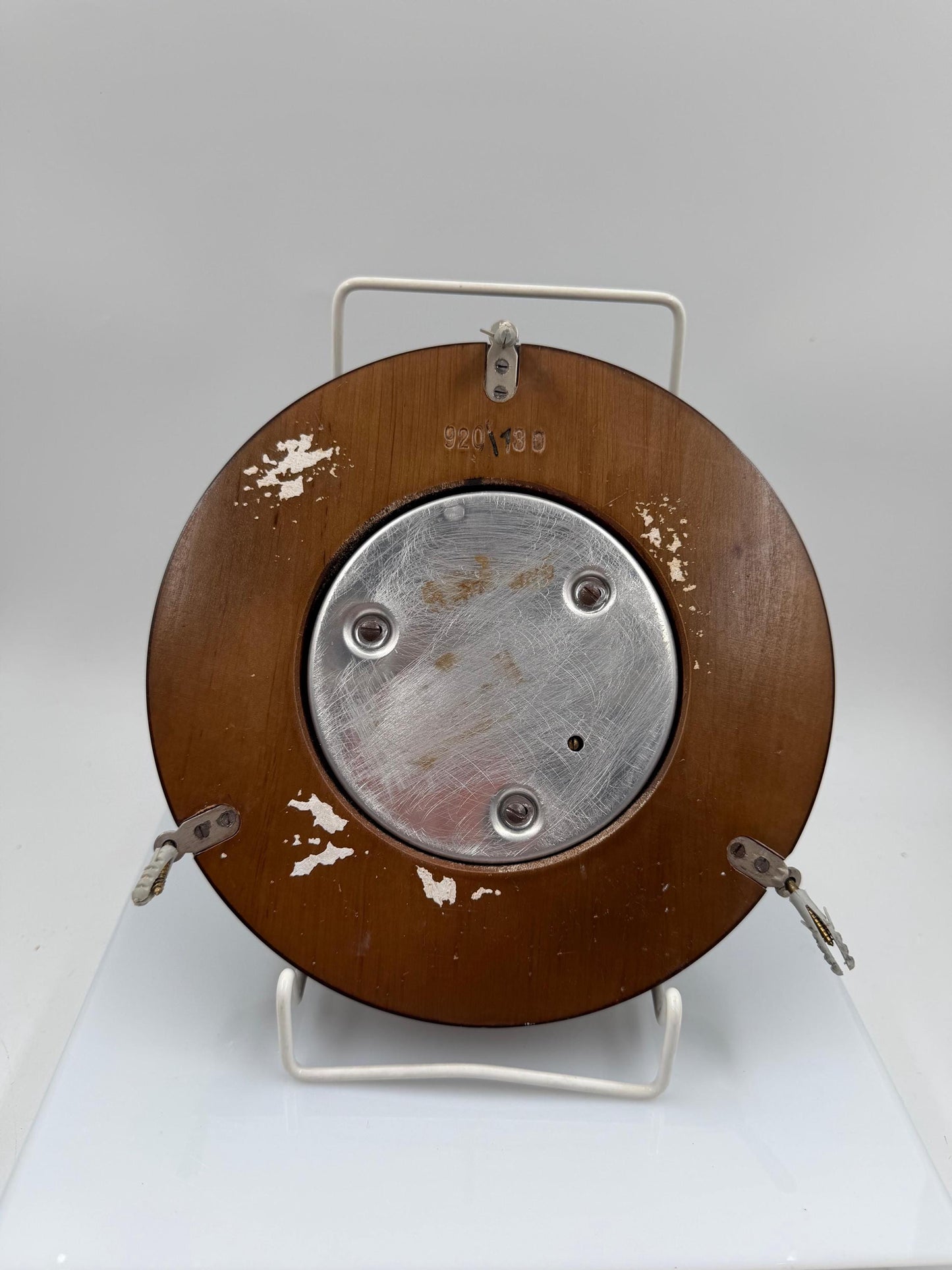 Vintage Aneroid Wandbarometer "TIEF HOCH" von Lufft, Holzgehäuse, funktionsfähig