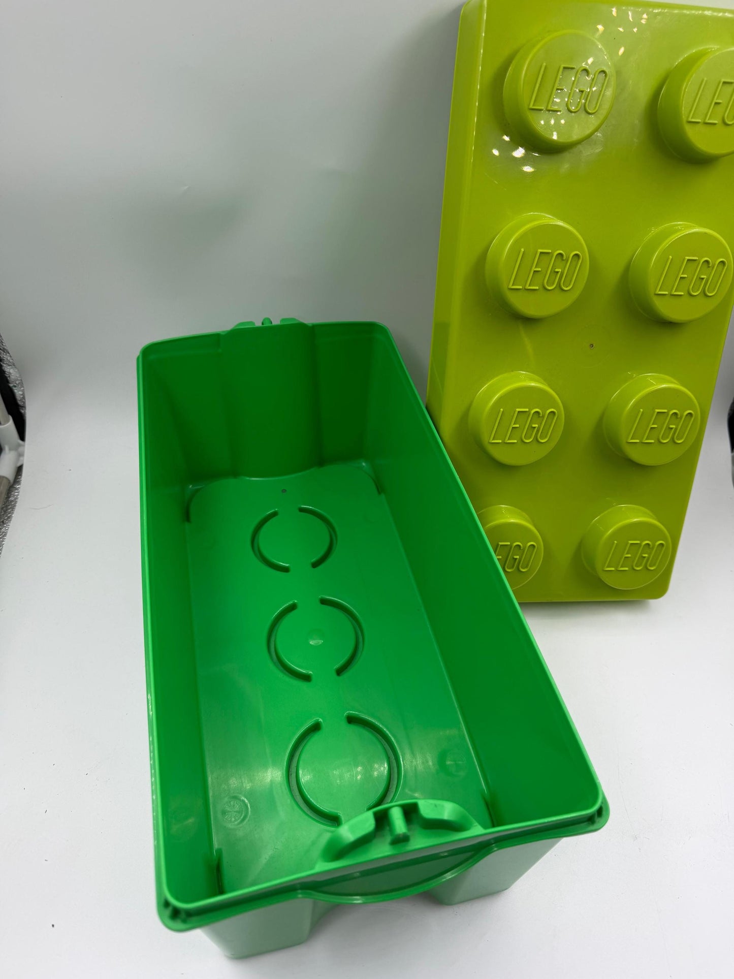 Vintage LEGO Aufbewahrungsbox "Storage Brick" 8 Noppen Grün