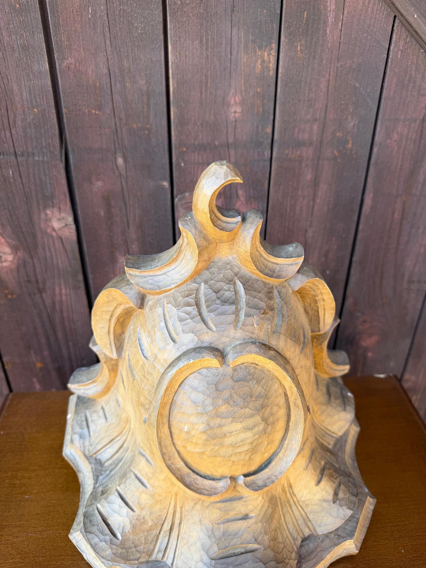 Vintage Wandkonsole im Barock Stil mit handgeschnitztem Muschelkartuschen Dekor
