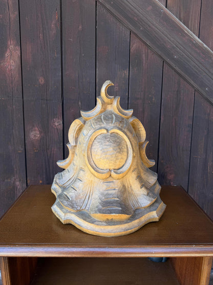 Vintage Wandkonsole im Barock Stil mit handgeschnitztem Muschelkartuschen Dekor