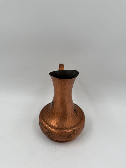 Vintage Sahnekännchen von SKS Design aus Kupfer, gehämmert