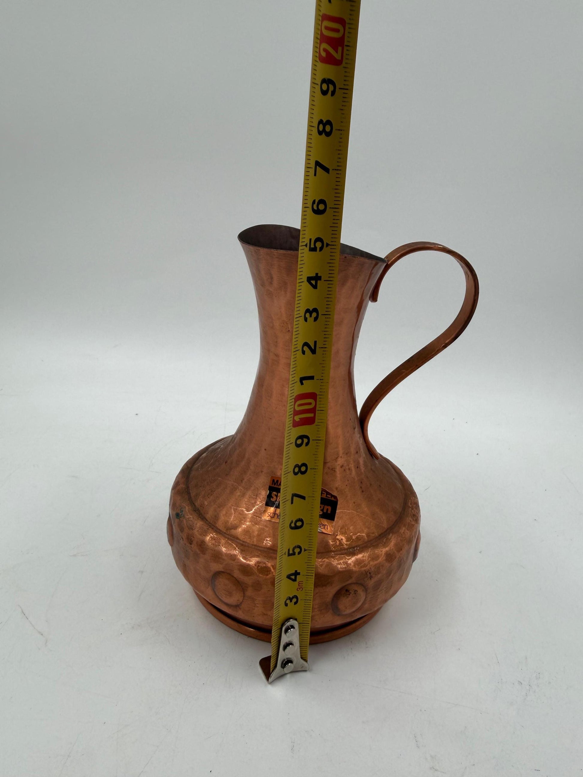 Vintage Sahnekännchen von SKS Design aus Kupfer, gehämmert