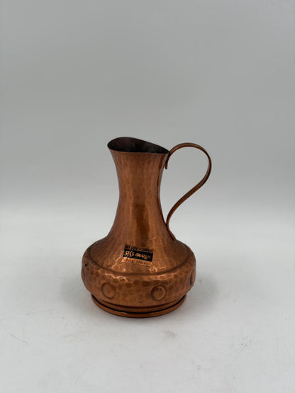 Vintage Sahnekännchen von SKS Design aus Kupfer, gehämmert