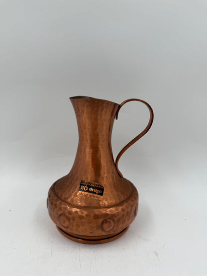 Vintage Sahnekännchen von SKS Design aus Kupfer, gehämmert