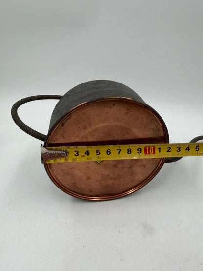 Vintage Gießkanne aus Kupfer mit starker Patina