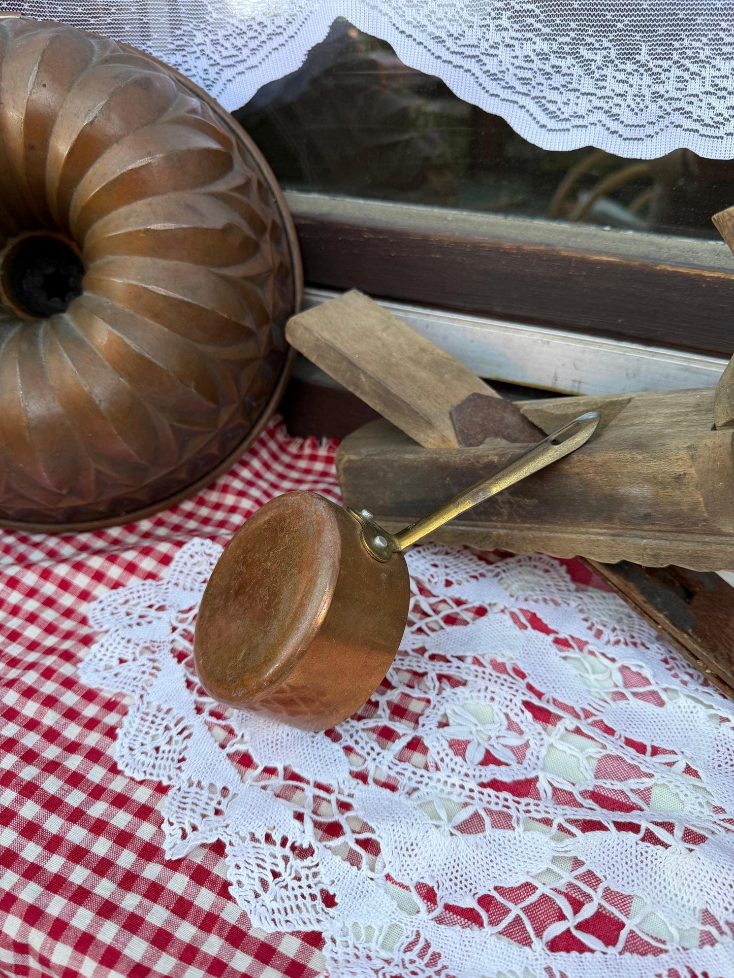 Vintage Country Deko Set im Brocante Stil für Garten und Terrasse