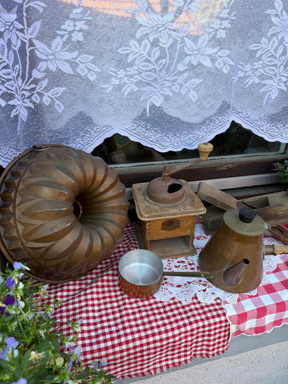 Vintage Country Deko Set im Brocante Stil für Garten und Terrasse