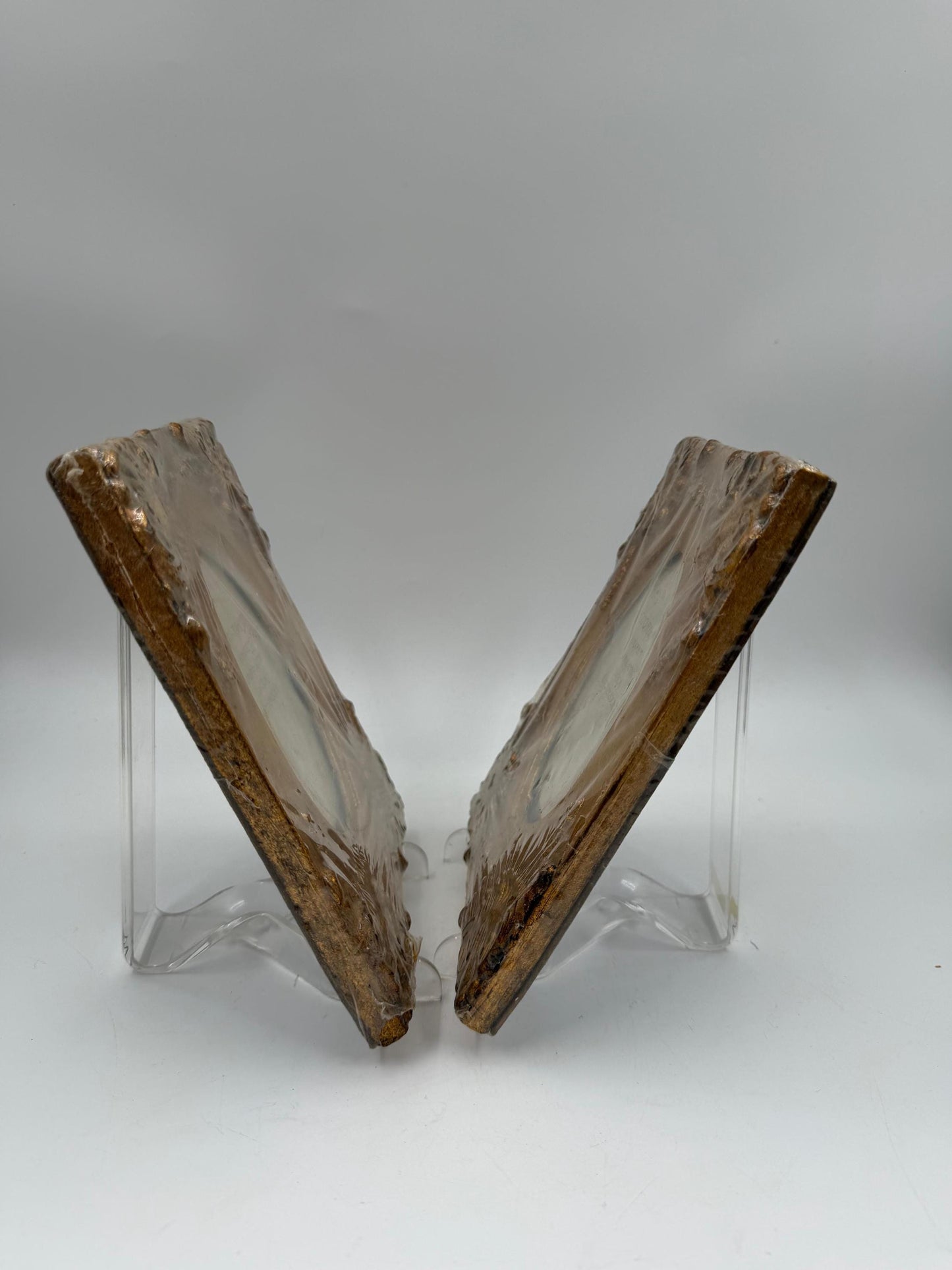 Set von 2 Vintage Bilderrahmen mit Blattgold
