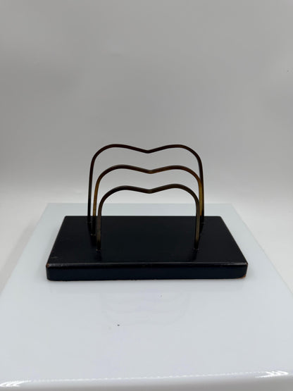 Vintage Briefhalter aus Messingdraht, Mid-Century Modern