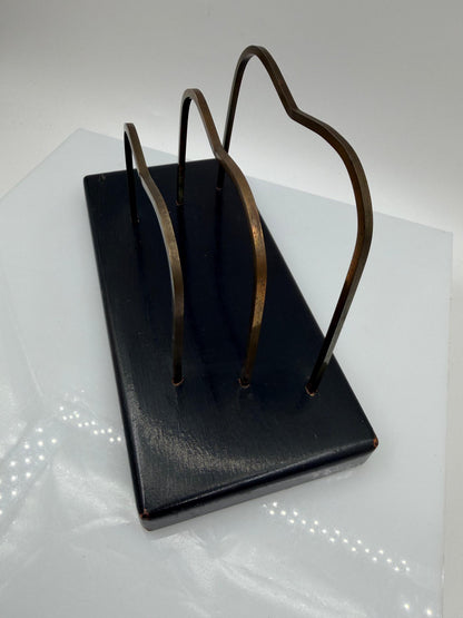 Vintage Briefhalter aus Messingdraht, Mid-Century Modern