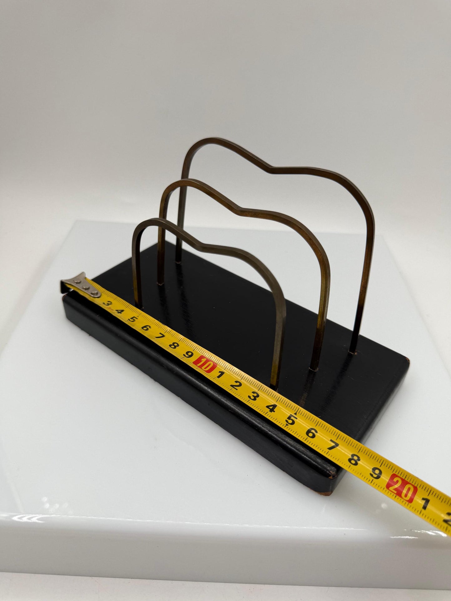 Vintage Briefhalter aus Messingdraht, Mid-Century Modern